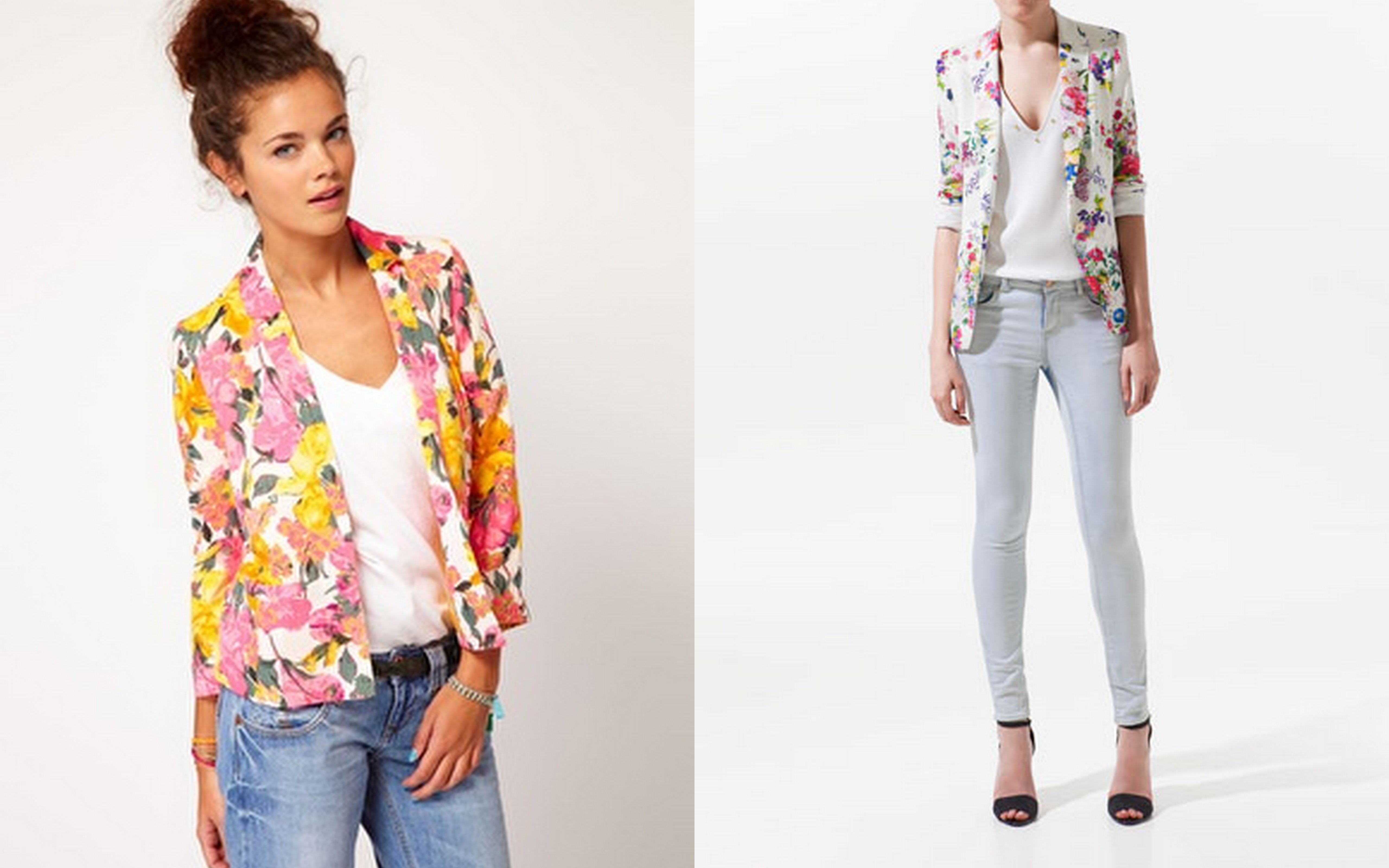 Images of Floral Blazers - Reikian